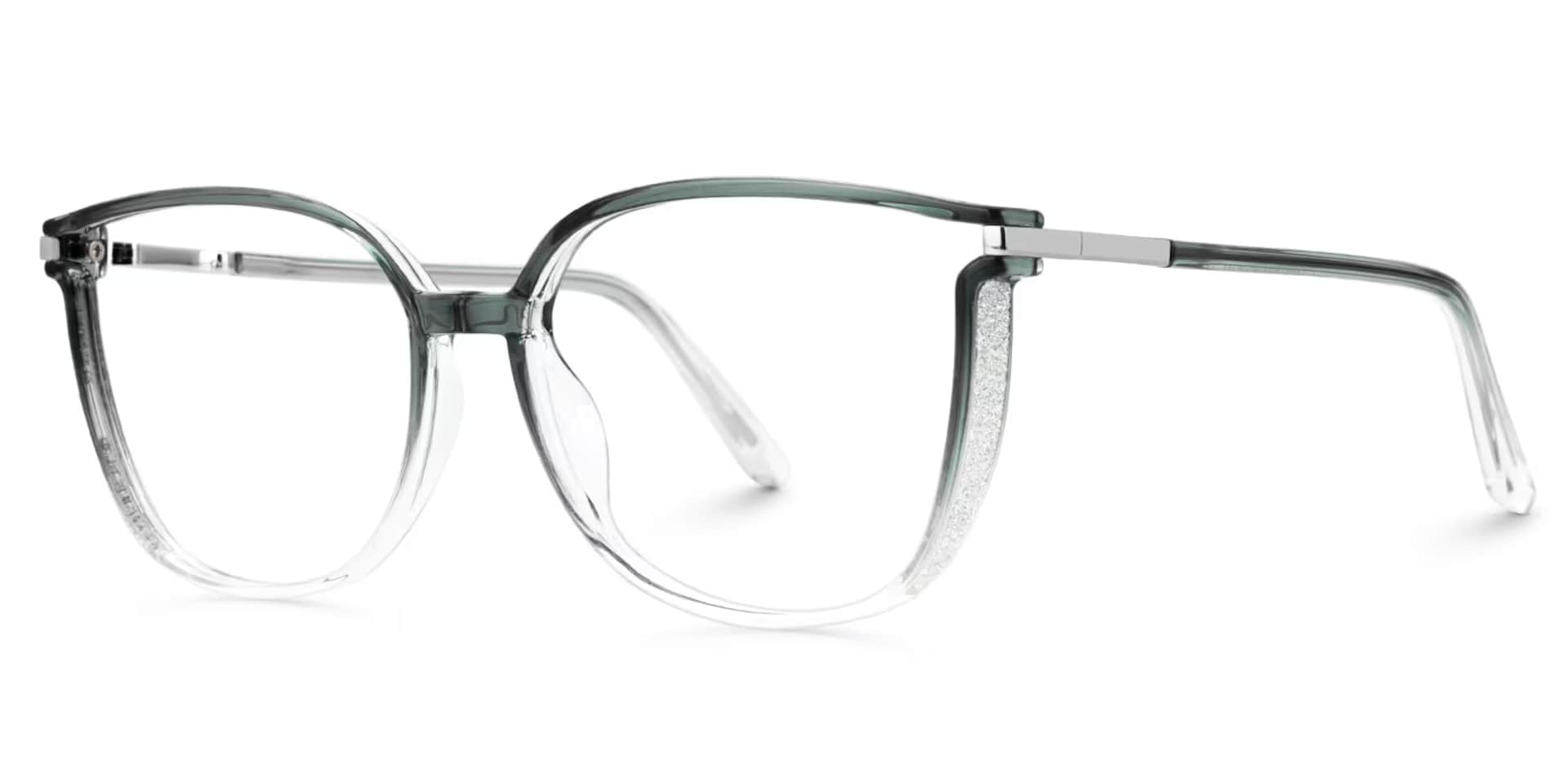 Rodz Sage Green Frame Glasses with Square Design1