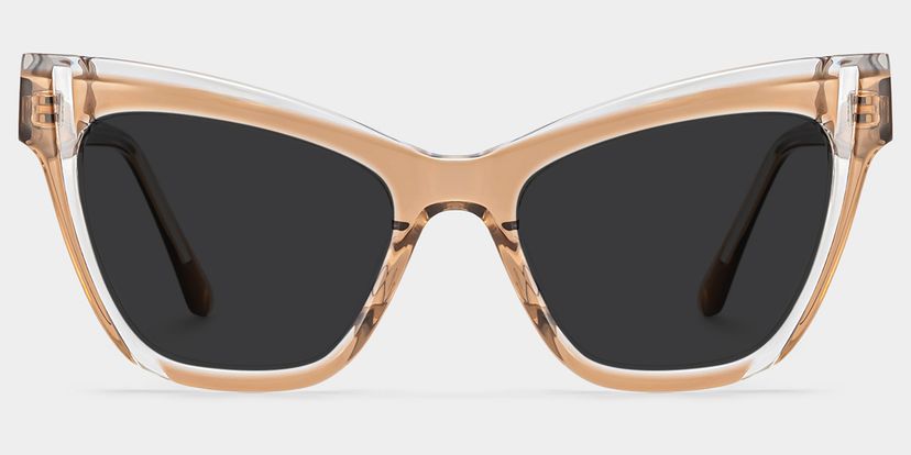Saucie Cateye Brown Glasses