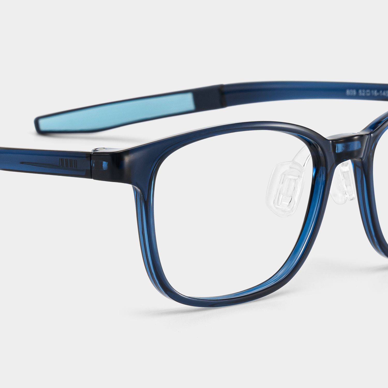 Alexis Rectangle Dark Blue Glasses4
