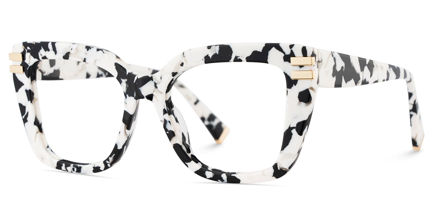 Cow Print Glasses with Square Frames3