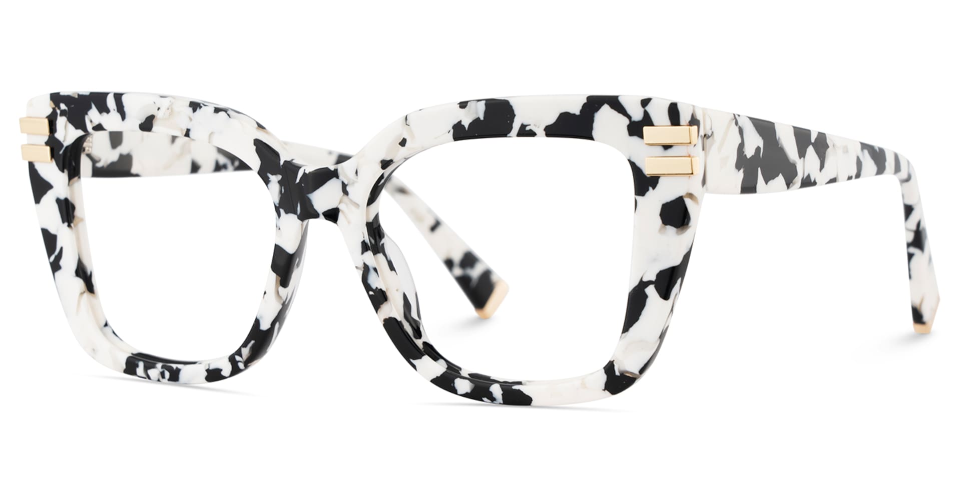 Cow Print Glasses with Square Frames3