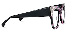 Minfia Square Black Pink Glasses4