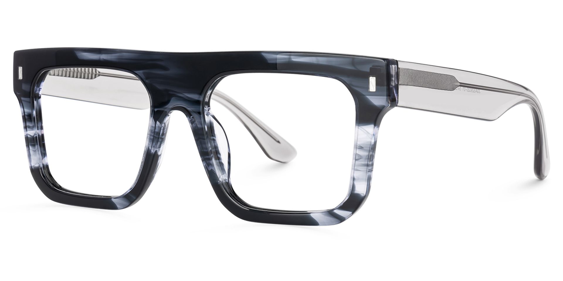 Reaux Square Ink Gray Frame Glasses for Men1