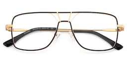 Bowdry Aviator Black Glasses2