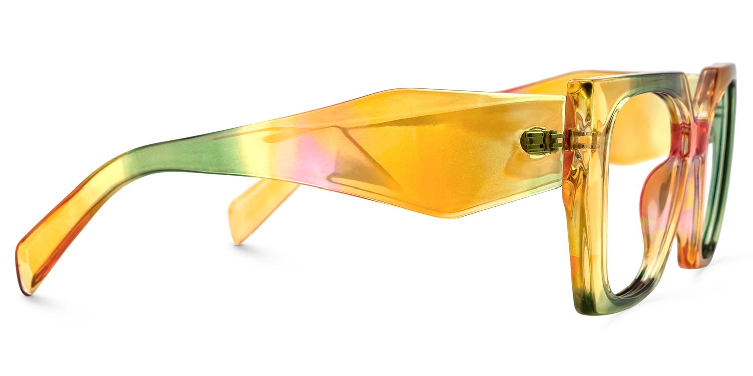 Sileidy Geometric Multicolor Funky Frame Glasses | Zeelool2