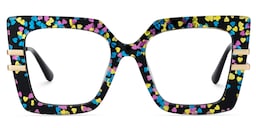 Poutine Square Pattern Glasses1