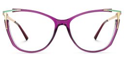 Yomary Cateye Purple Glasses0