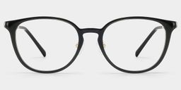 Amanda Rectangle Black Glasses2