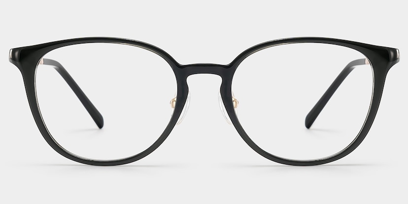 Amanda Rectangle Black Glasses