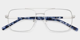 Iris Aviator Silver Glasses3