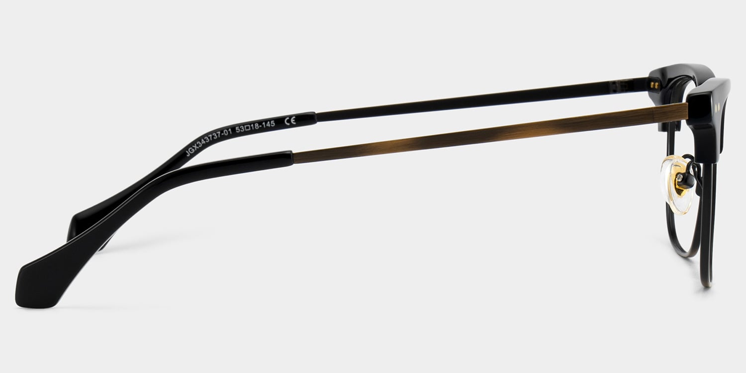 Nathan Browline Black Glasses4