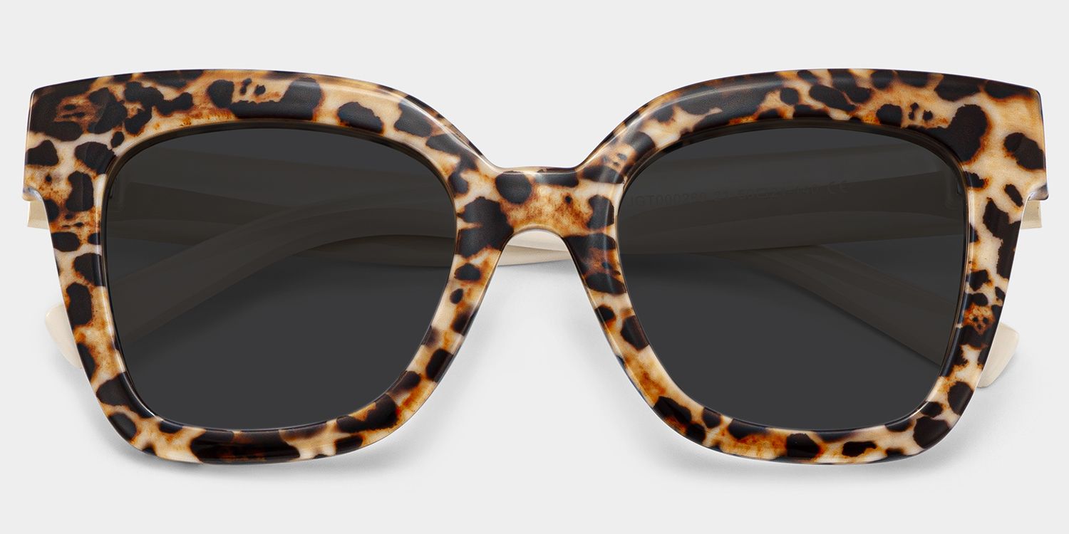 Malcolm Large Havana Sunglasses Frames With White Arms | Zeelool1