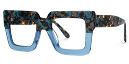 Brandon Square Blue Glasses1