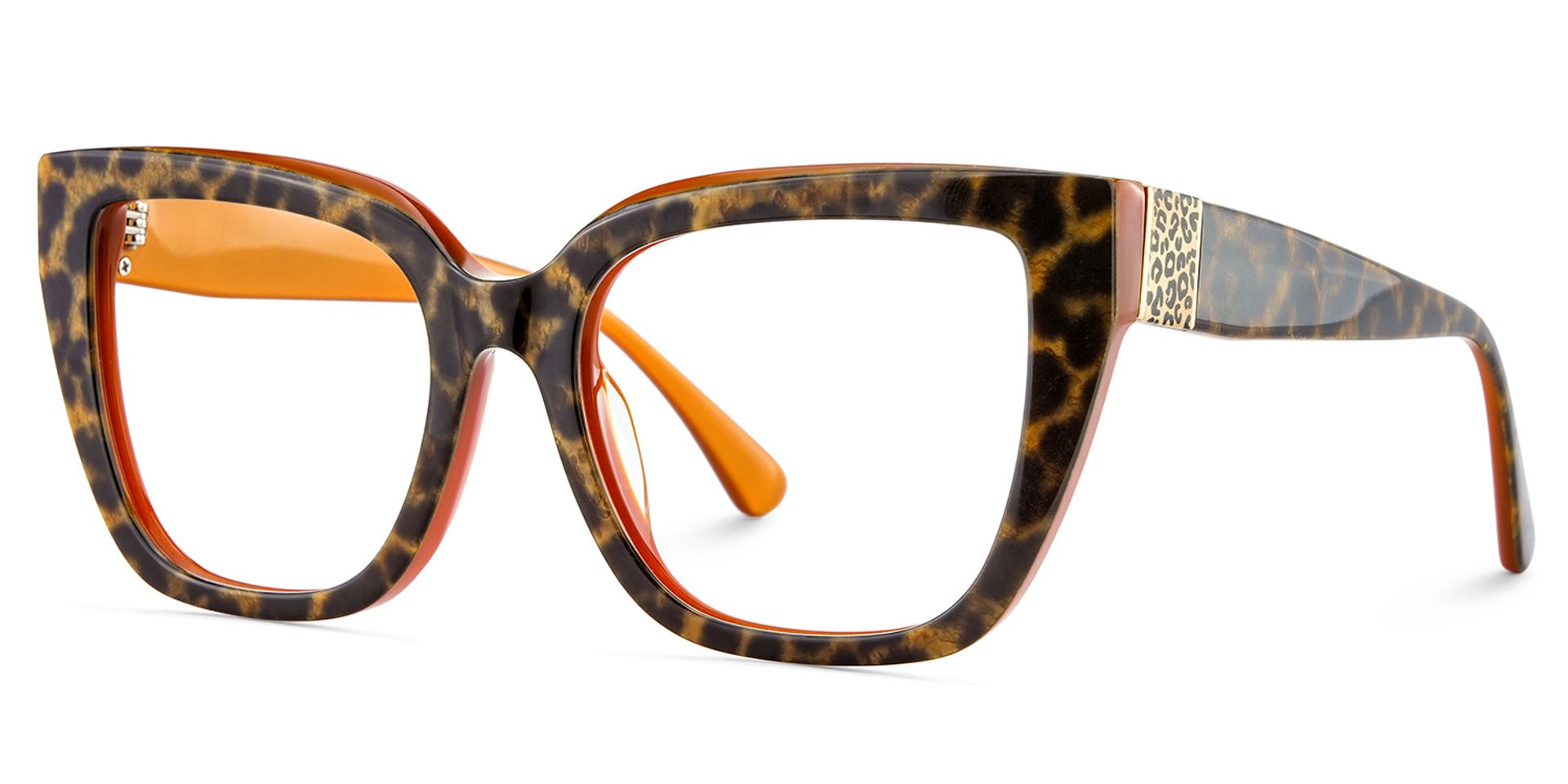 Square Frame Leopard Glasses on Sale3