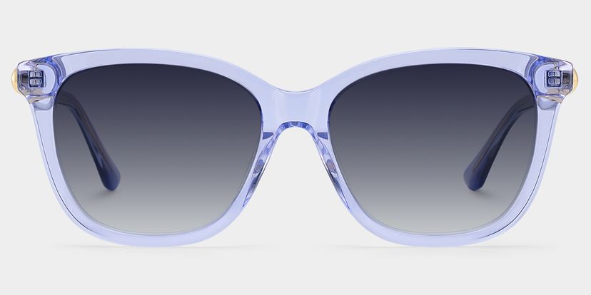 Isabella Clear Blue Square Sunglasses