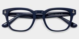 Pierce Blue Round Glasses2