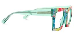 Agaton Square Green Glasses2