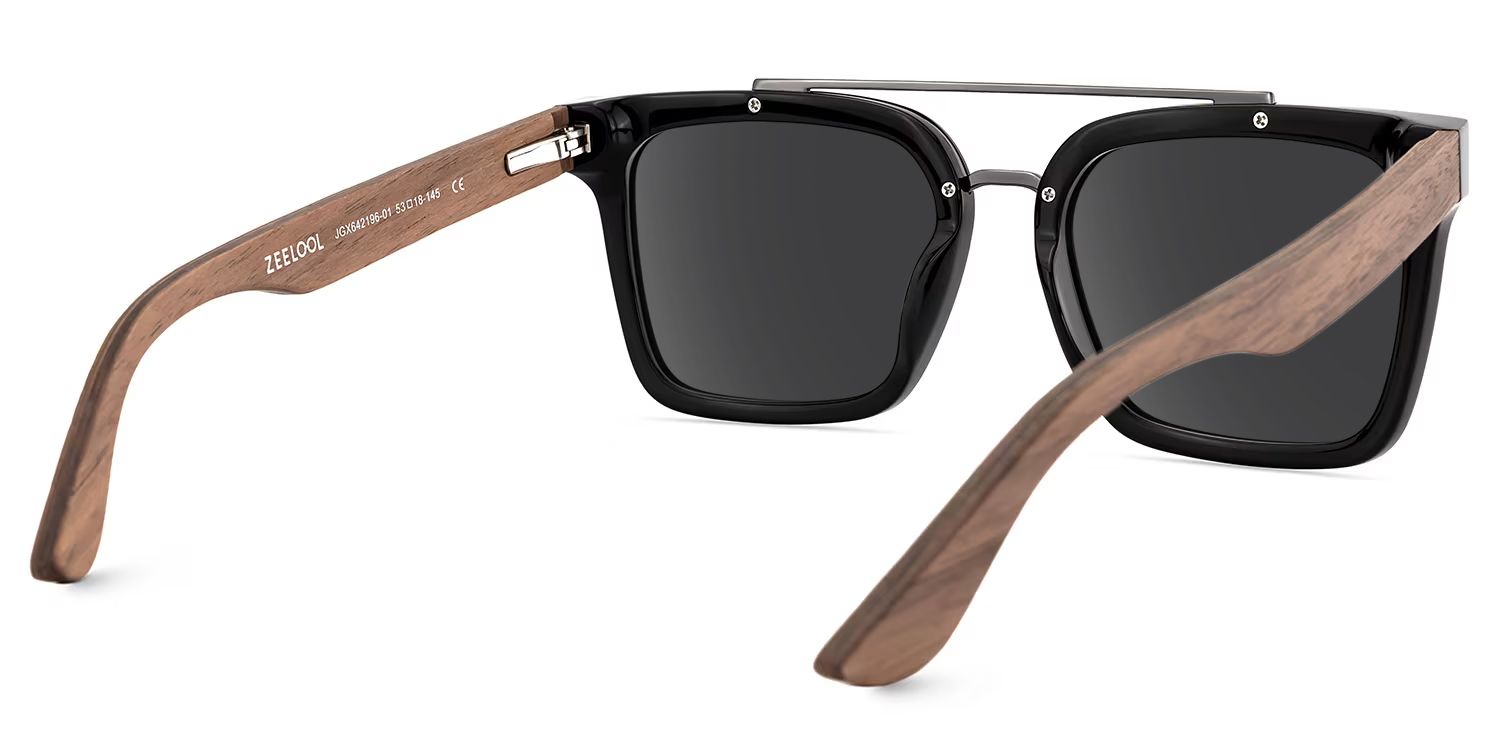Pascal Aviator Style Black Frame Sunglasses | ZEELOOL