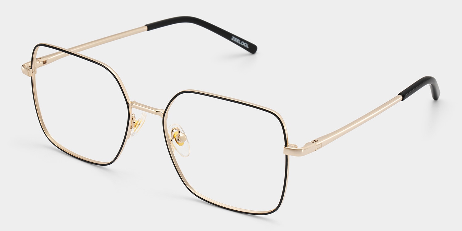 Abigail Square Black Glasses2