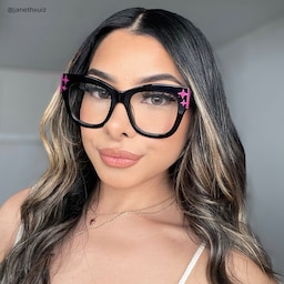 Minfia Square Black Glasses9