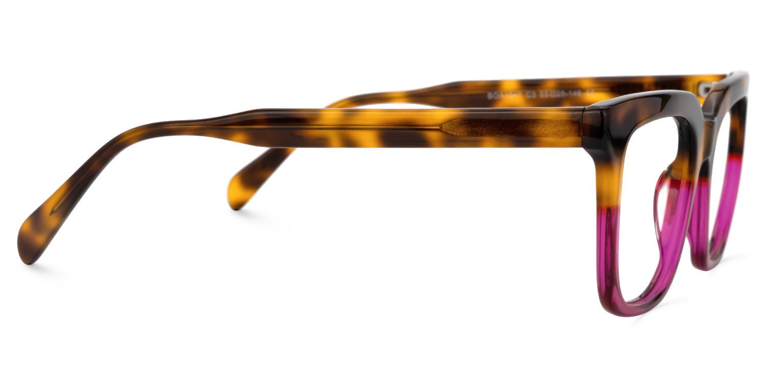 Two-Tone Acetate Square Eyeglasses- Rosales2