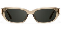 Riviera Geometric Beige Sunglasses0