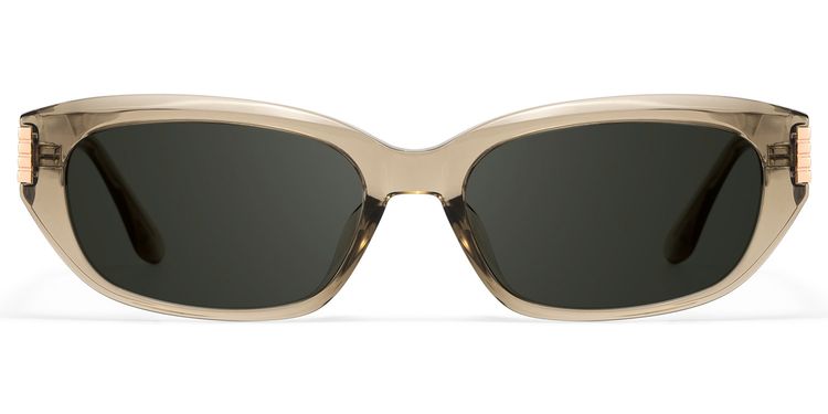 Riviera Geometric Beige Sunglasses