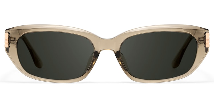 Riviera Geometric Champagne Sunglasses