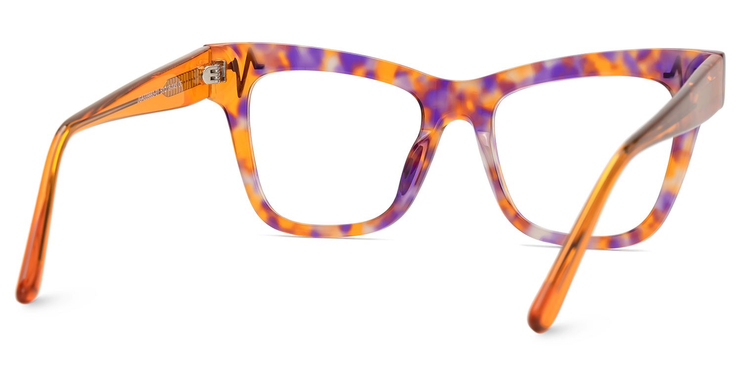 Cara Butterfly Orange Eye Glasses for Women | Zeelool3