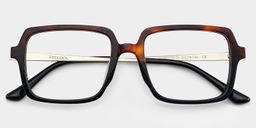 Beatrice Rectangle Two tone Glasses4
