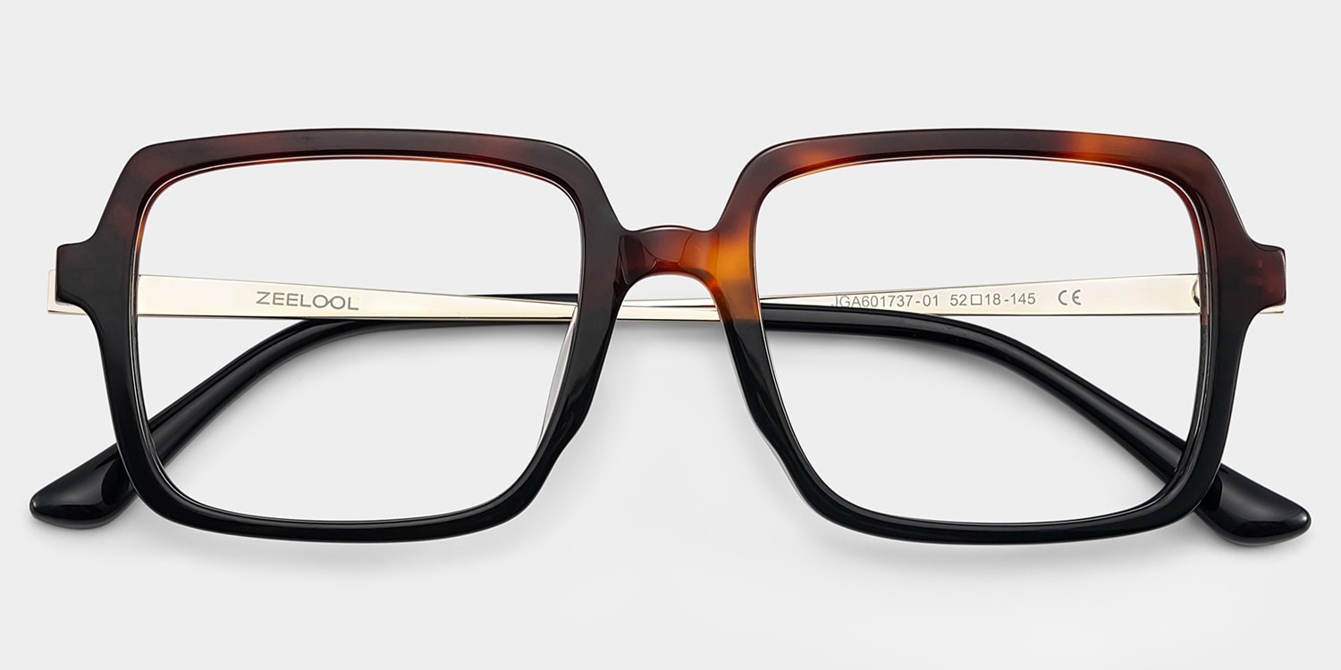 Beatrice Rectangle Two tone Glasses4