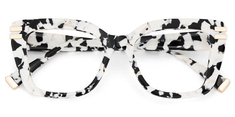 Cardozo Cow Print Square Glasses