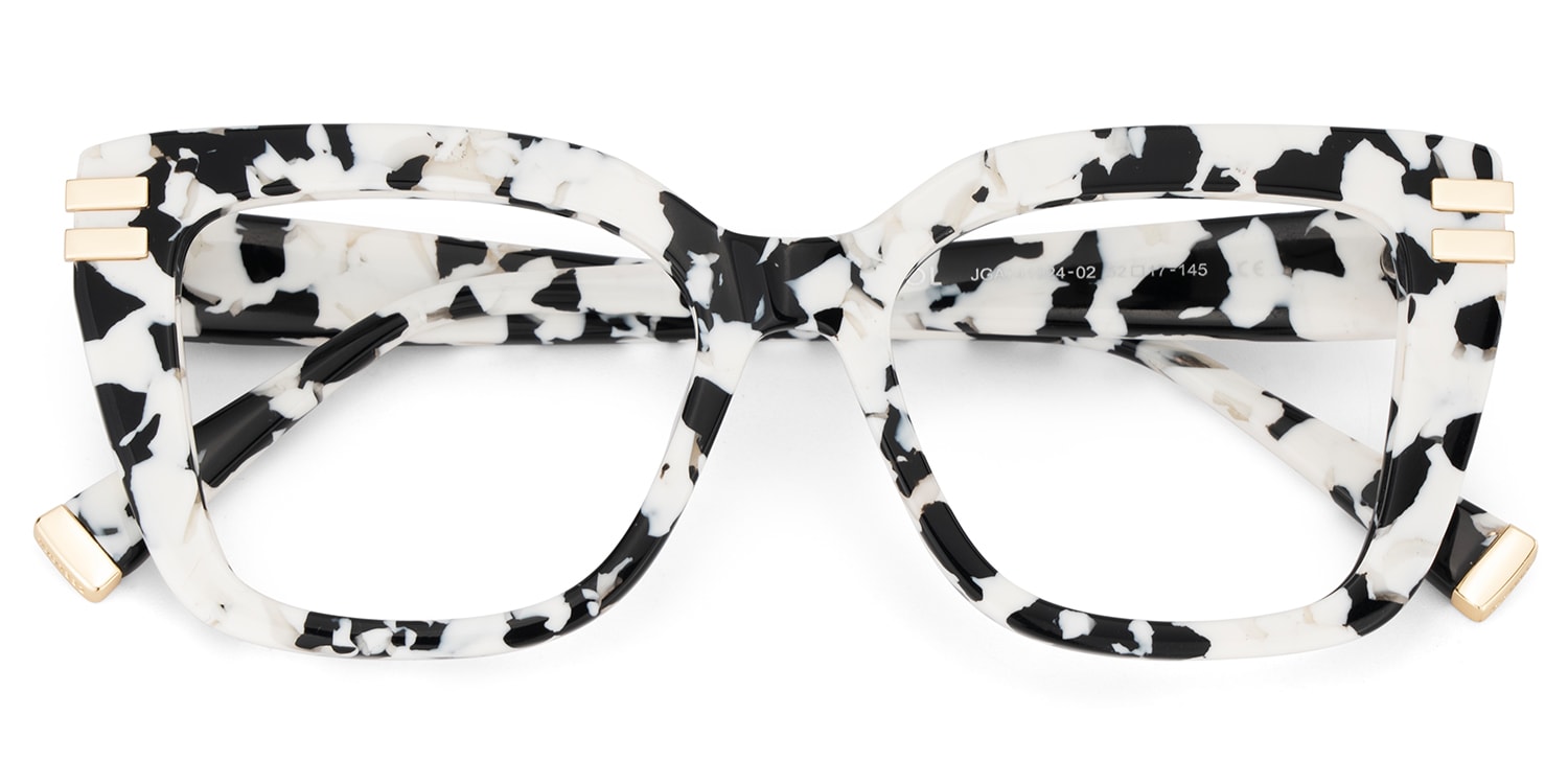 Cardozo Square Cow Print Glasses2