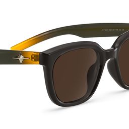 Lyric Black Rectangle Sunglasses5