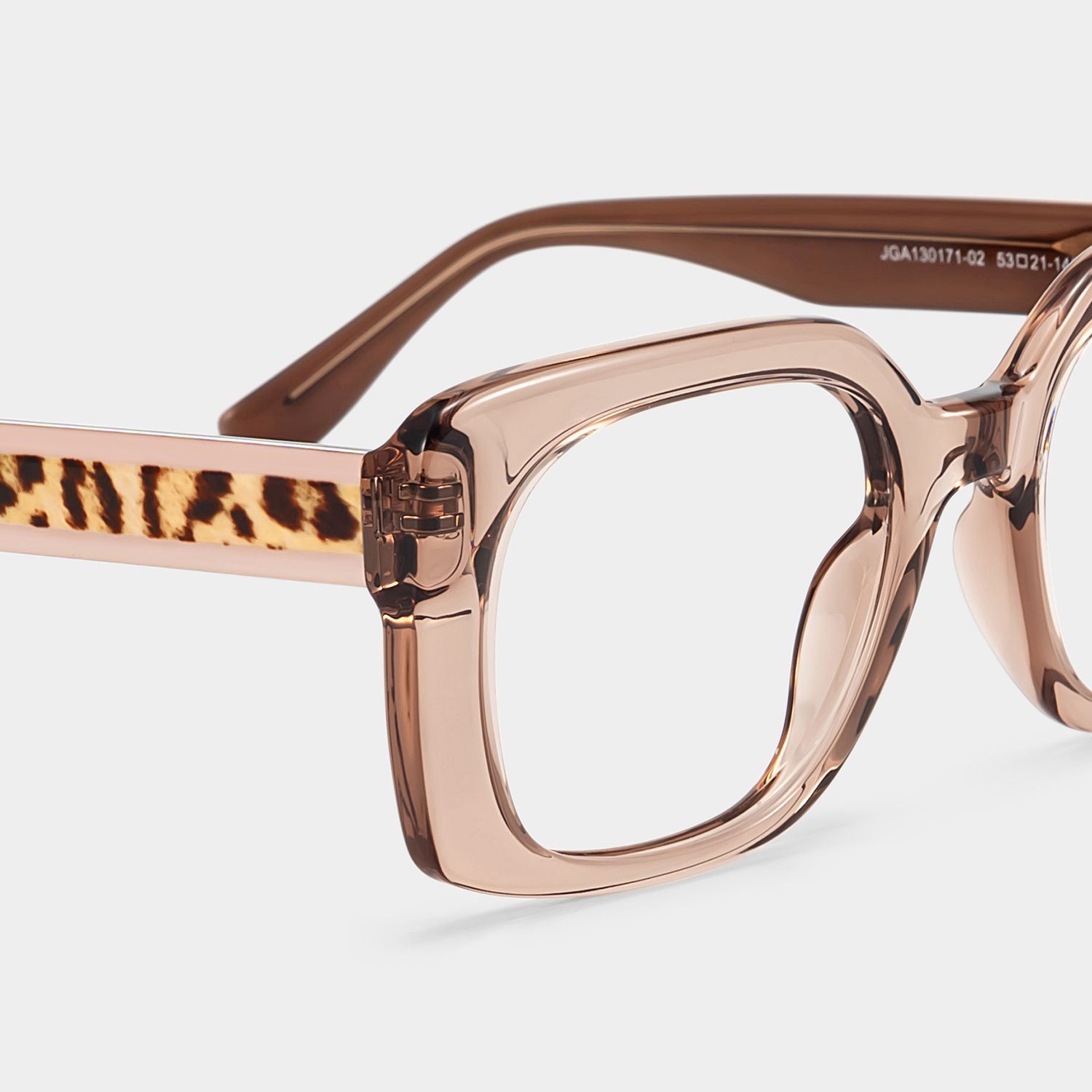 Natalie Beige Square Glasses | ZEELOOL5