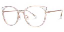 Delca Cateye Clear Glasses1