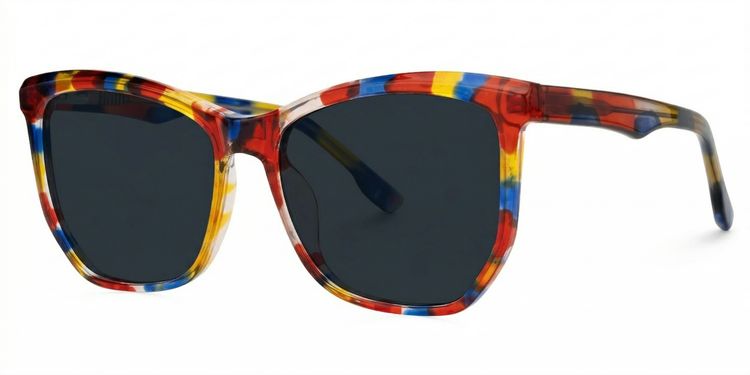 Libby Multicolor Geometric Sunglasses