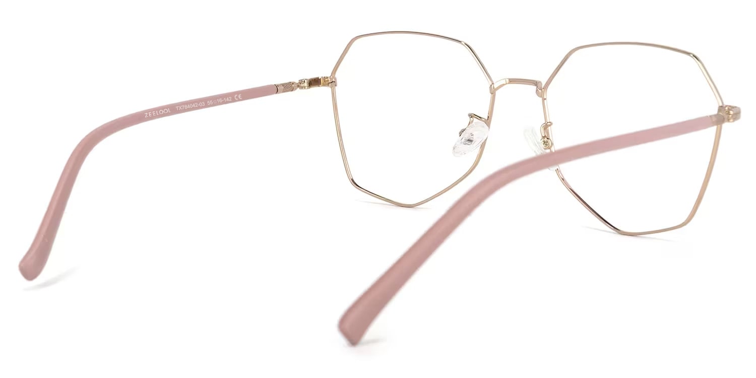 Bivins Geometric Pink Glasses6