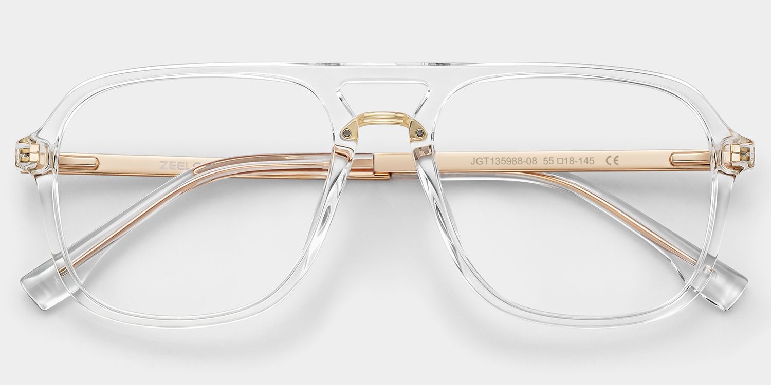 Aviator Kilworth Clear Glasses deals -Zeelool Glasses