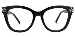 Kathleen Cateye Black Glasses0