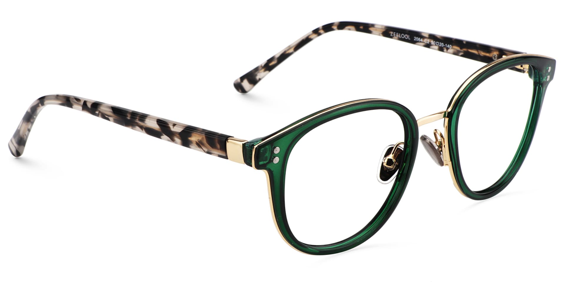 Matthew Round Green Glasses | Zeelool Glasses2