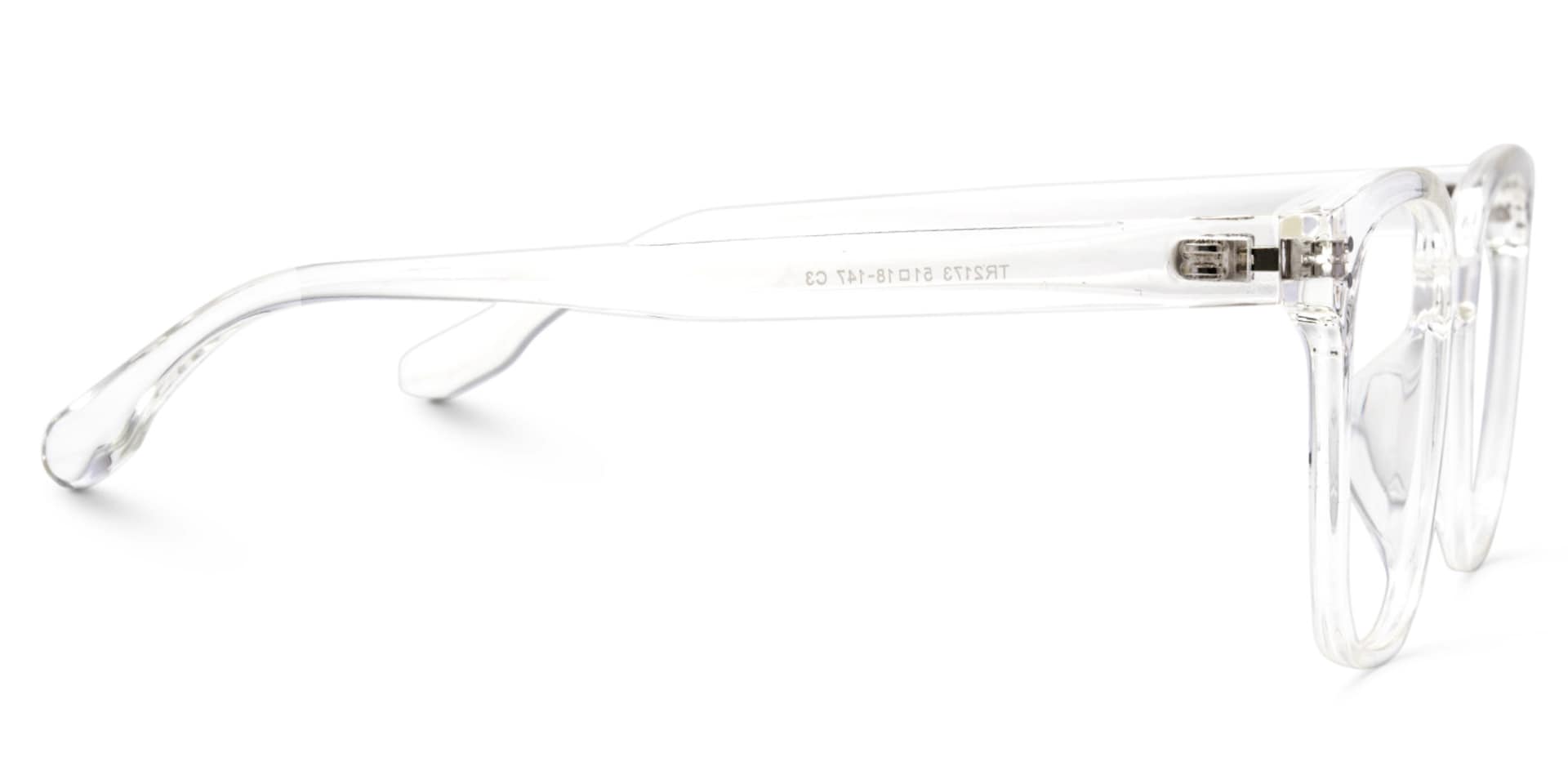 Oglesby Square Blue Light Blocking Glasses Crystal Frame | Zeelool2