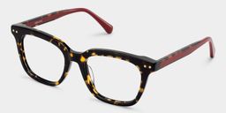 Angela Tortoise Rectangle Glasses3