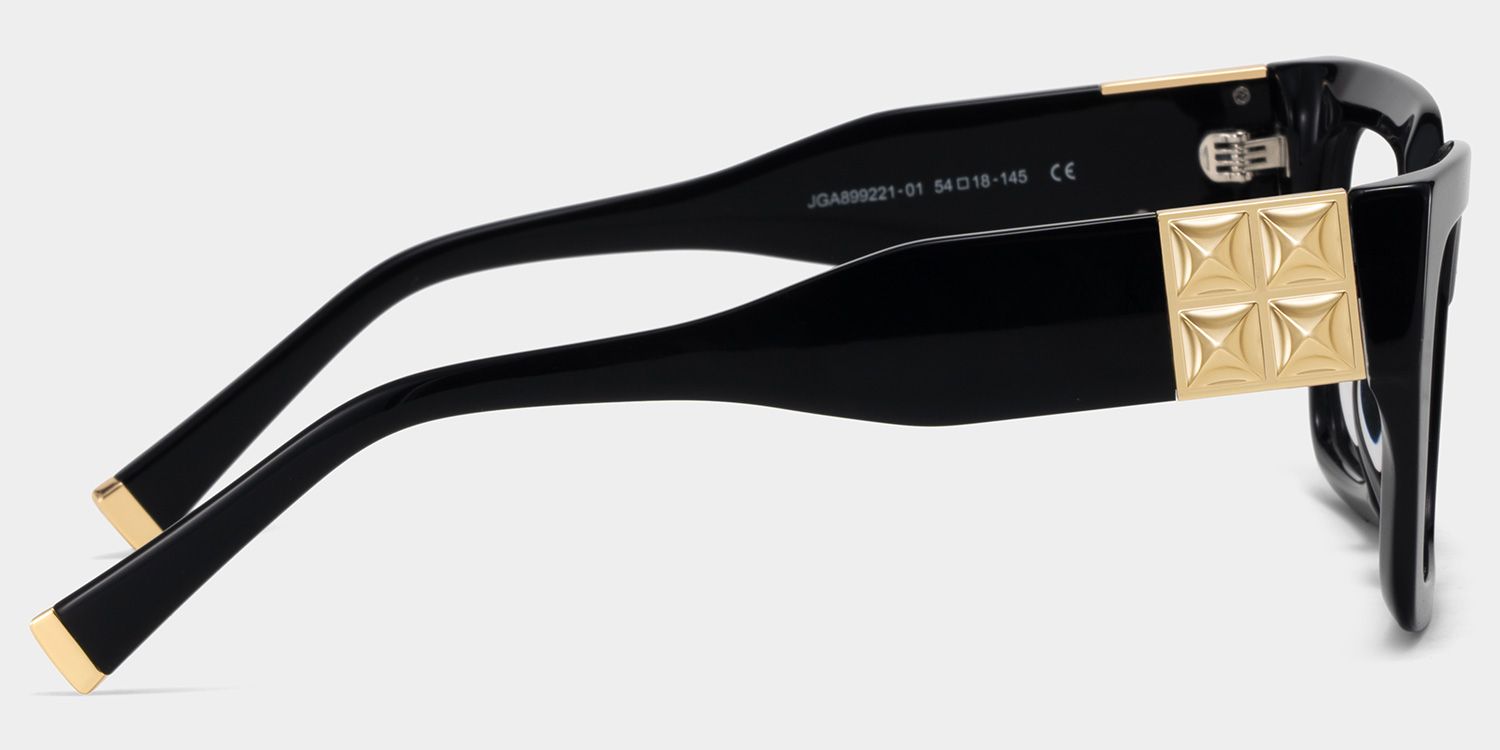 Maddox Black Frame Glasses with Square Frame Online | ZEELOOL