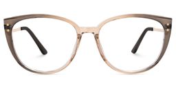 Jailynn Cateye Brown Glasses0
