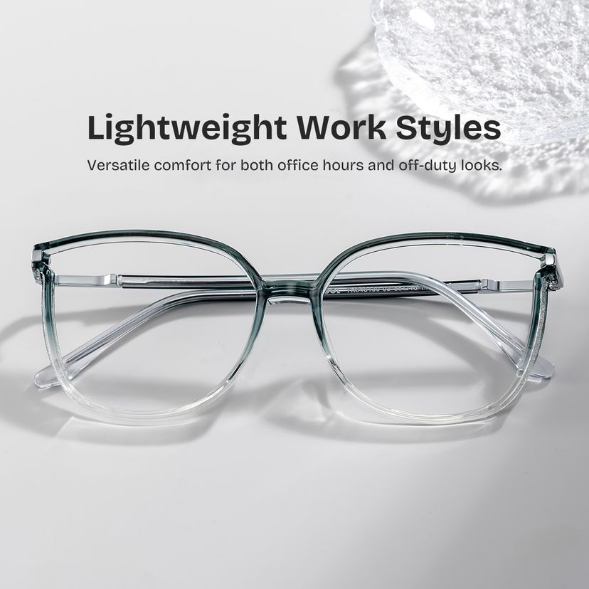 Rodz Square Green Glasses