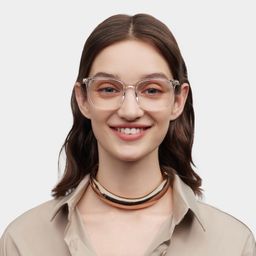 Zoe Square Clear Glasses0