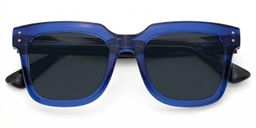 Liizbeett Blue Square Sunglasses1