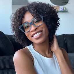 Colin Rectangle Blue Glasses4