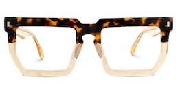 Daniela Rectangle Two-Tone Glasses0